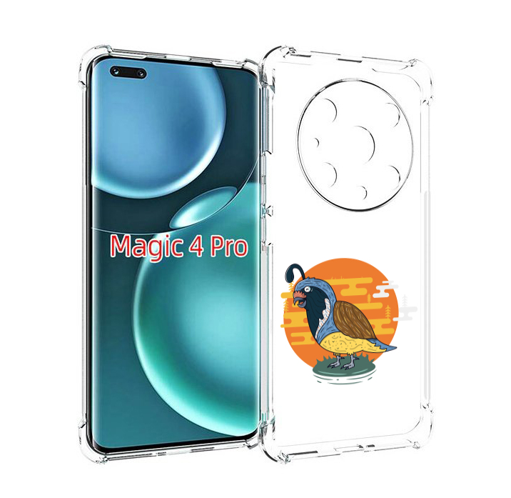 

Чехол MyPads попугай-на-острове для Honor Magic4 Pro, Прозрачный, Tocco