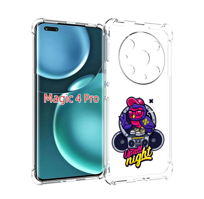 

Чехол MyPads попугай любит музыку для Honor Magic4 Pro, Прозрачный, Tocco
