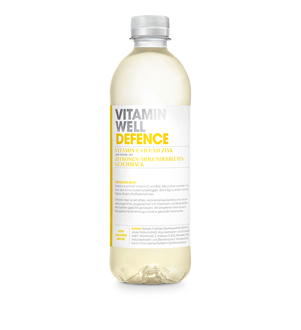 Восстановительный напиток Vitamin Well Vitamin Well  Defence, 500 мл, лимон/бузина
