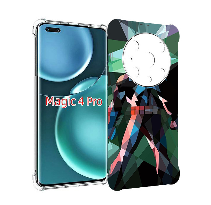 

Чехол MyPads полигональный-бэтмен-арт для Honor Magic4 Pro, Прозрачный, Tocco