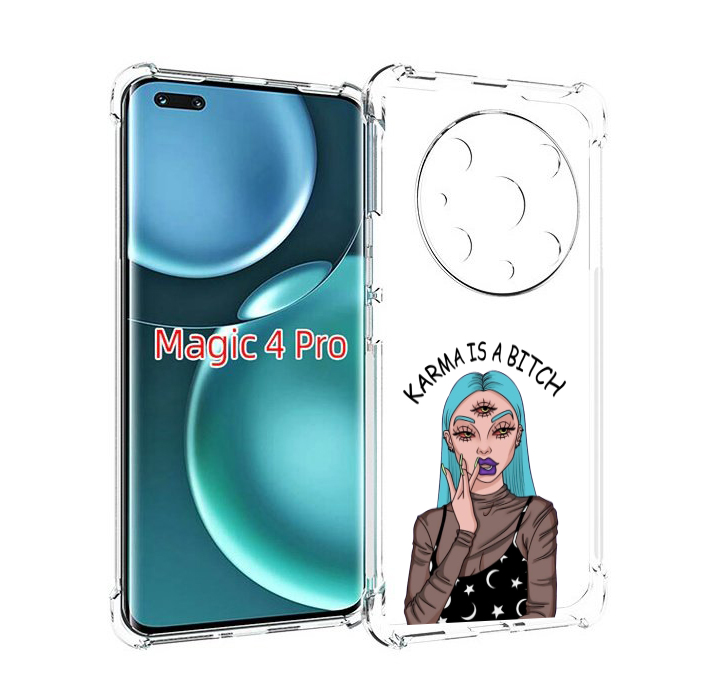 

Чехол MyPads плохая-карма женский для Honor Magic4 Pro, Прозрачный, Tocco