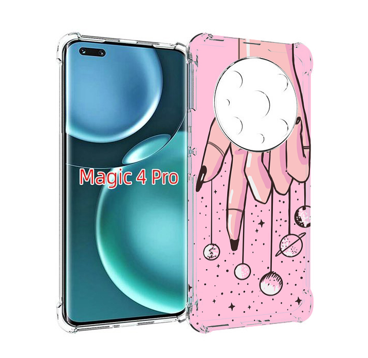 

Чехол MyPads планеты-на-пальцах для Honor Magic4 Pro, Прозрачный, Tocco