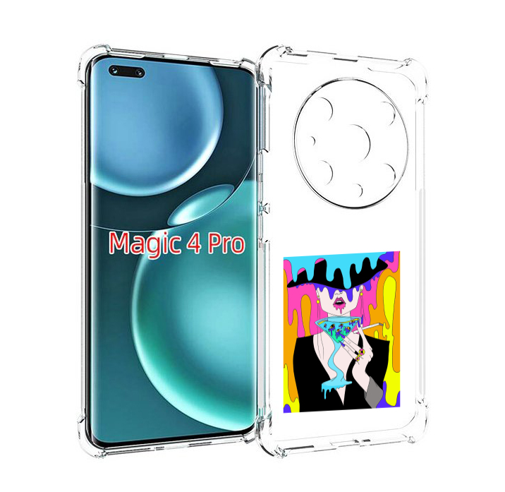 

Чехол MyPads плавленая девушка акварель женский для Honor Magic4 Pro, Прозрачный, Tocco