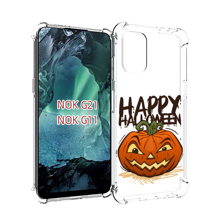 

Чехол Mypads Хэллоуин Счастливый Для Nokia G11/G21, Прозрачный, Tocco