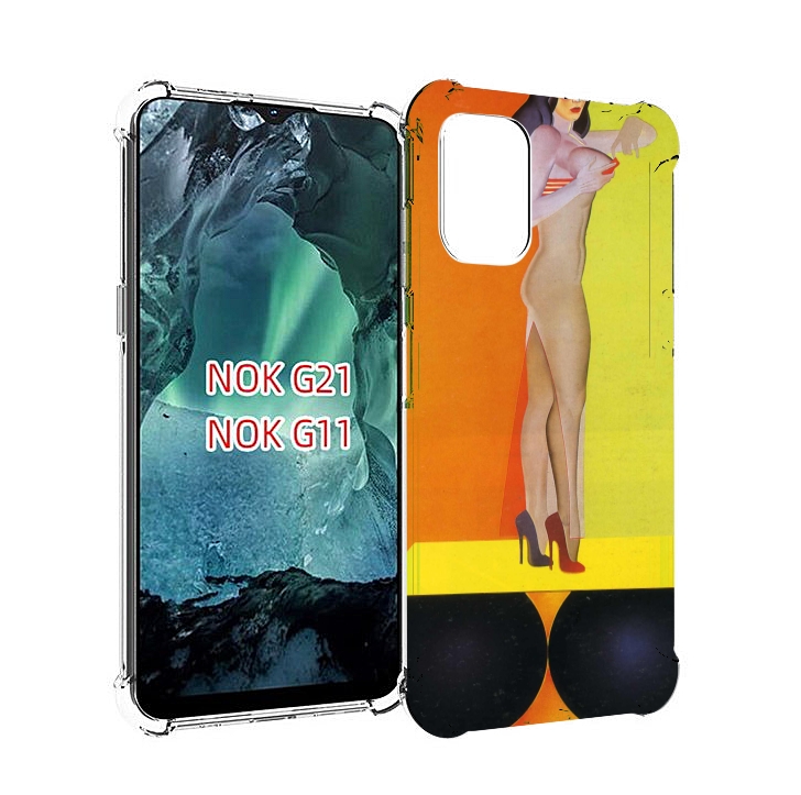 

Чехол Mypads Девушка На Шарах Женский Для Nokia G11/G21, Прозрачный, Tocco