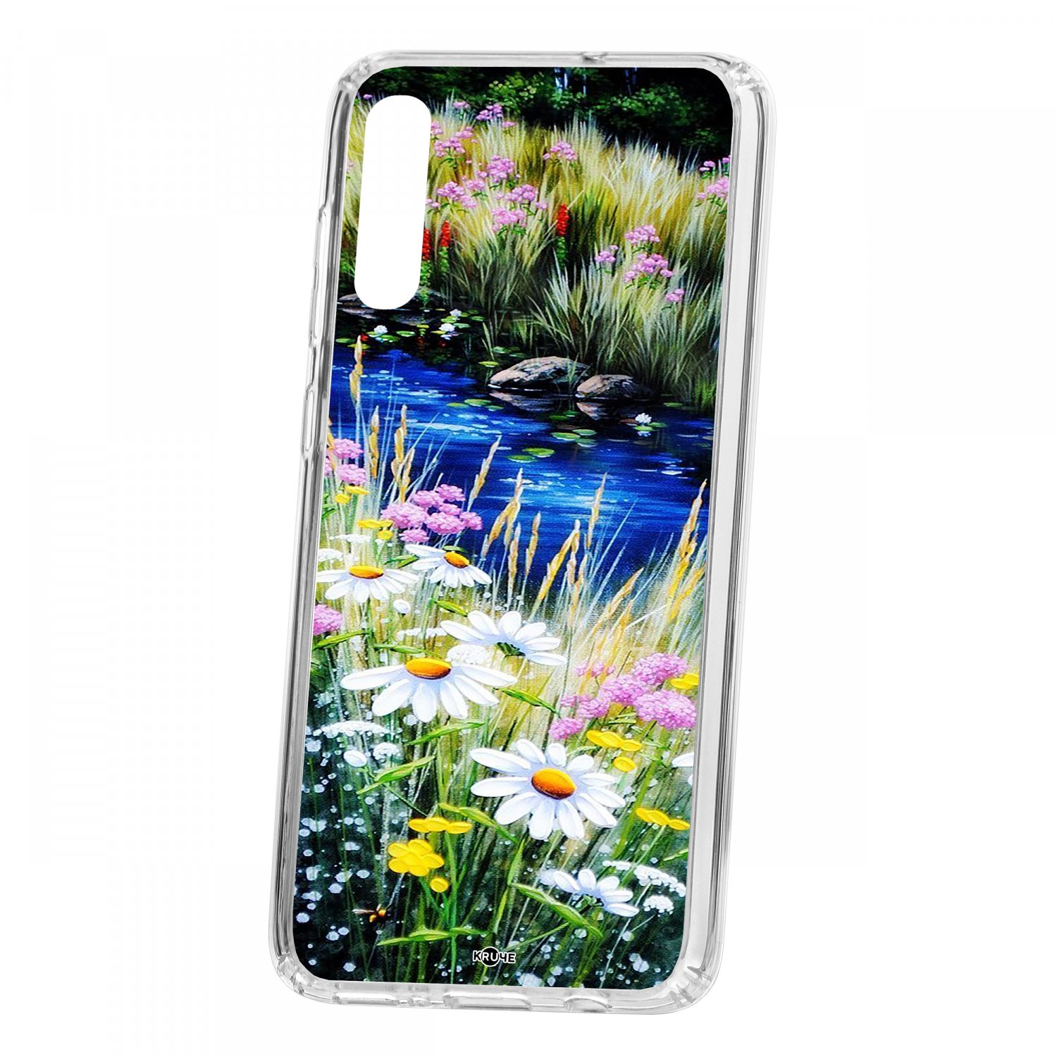 фото Чехол kruche samsung galaxy a70 2019 print ромашки у ручья кruче