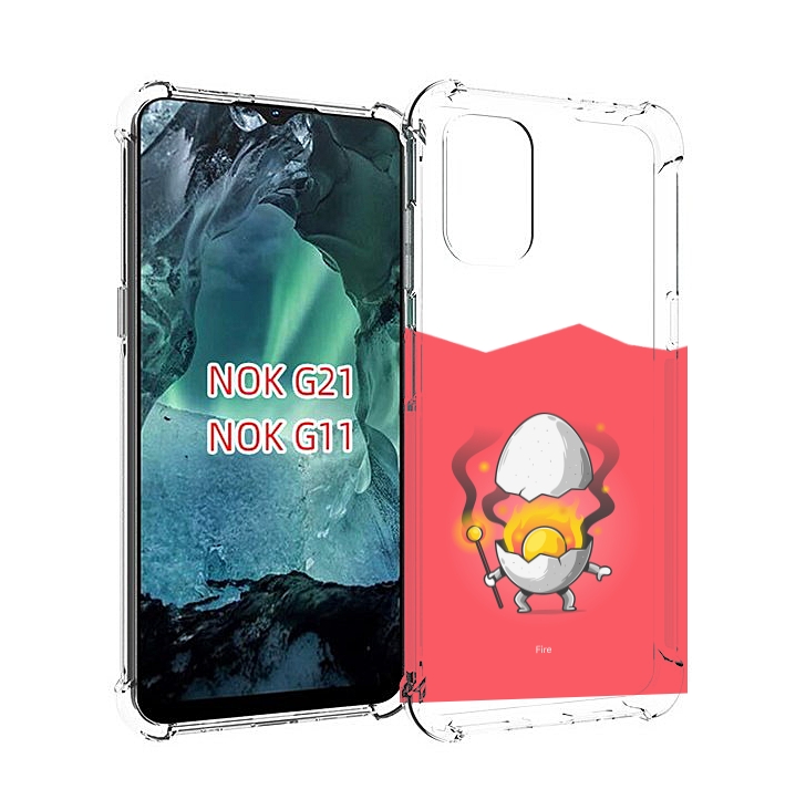 

Чехол Mypads Горелое Яйцо Для Nokia G11/G21, Прозрачный, Tocco