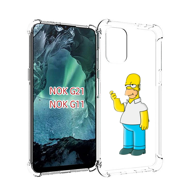 

Чехол Mypads Гомер-Симпсон Для Nokia G11/G21, Прозрачный, Tocco