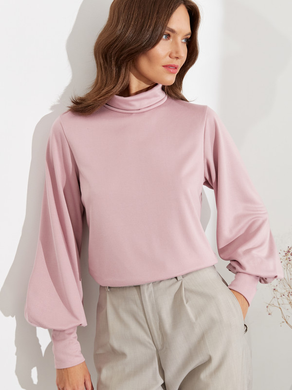 Блуза женская EVA BERTEN А014 розовая 3XL