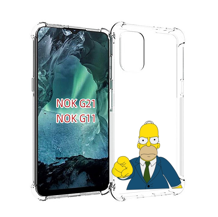 

Чехол Mypads Гомер-Злой Для Nokia G11/G21, Прозрачный, Tocco