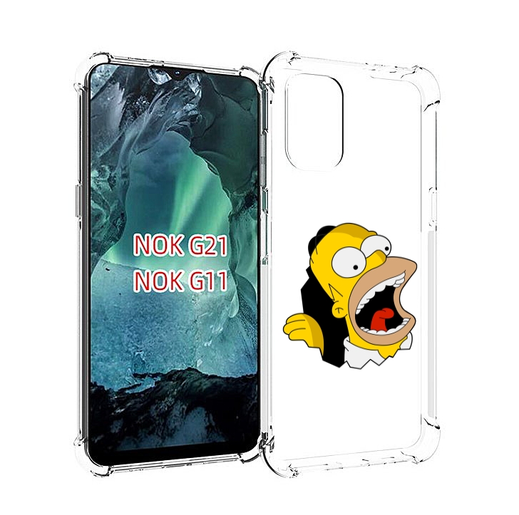 

Чехол Mypads Гомер-Голодный Для Nokia G11/G21, Прозрачный, Tocco