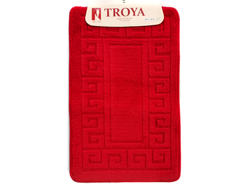 фото Коврик, коллекция troya ethnic 50x80 kirmizi, размер 50x80 cm , цвет red, арт 2586 "импортные товары"(хозтовары)