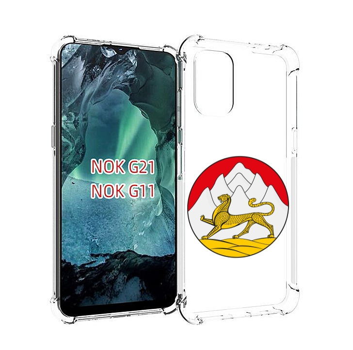 

Чехол Mypads Герб-Южнои-Осетии Для Nokia G11/G21, Прозрачный, Tocco