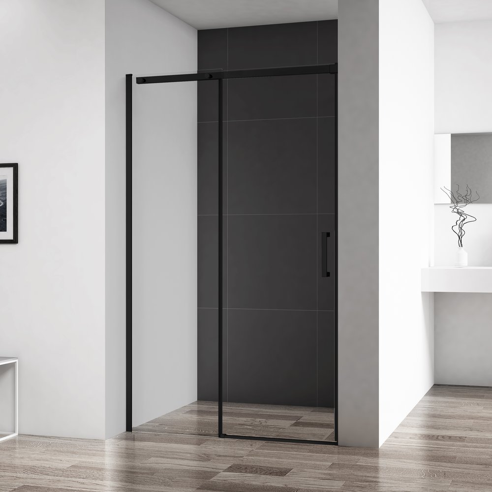 

Душевая дверь в нишу BelBagno ACQUA-BF-1-120-C-NERO черная матовая