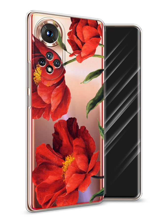 

Чехол Awog на Honor 50 "Красные маки", Красный, 6105450-8