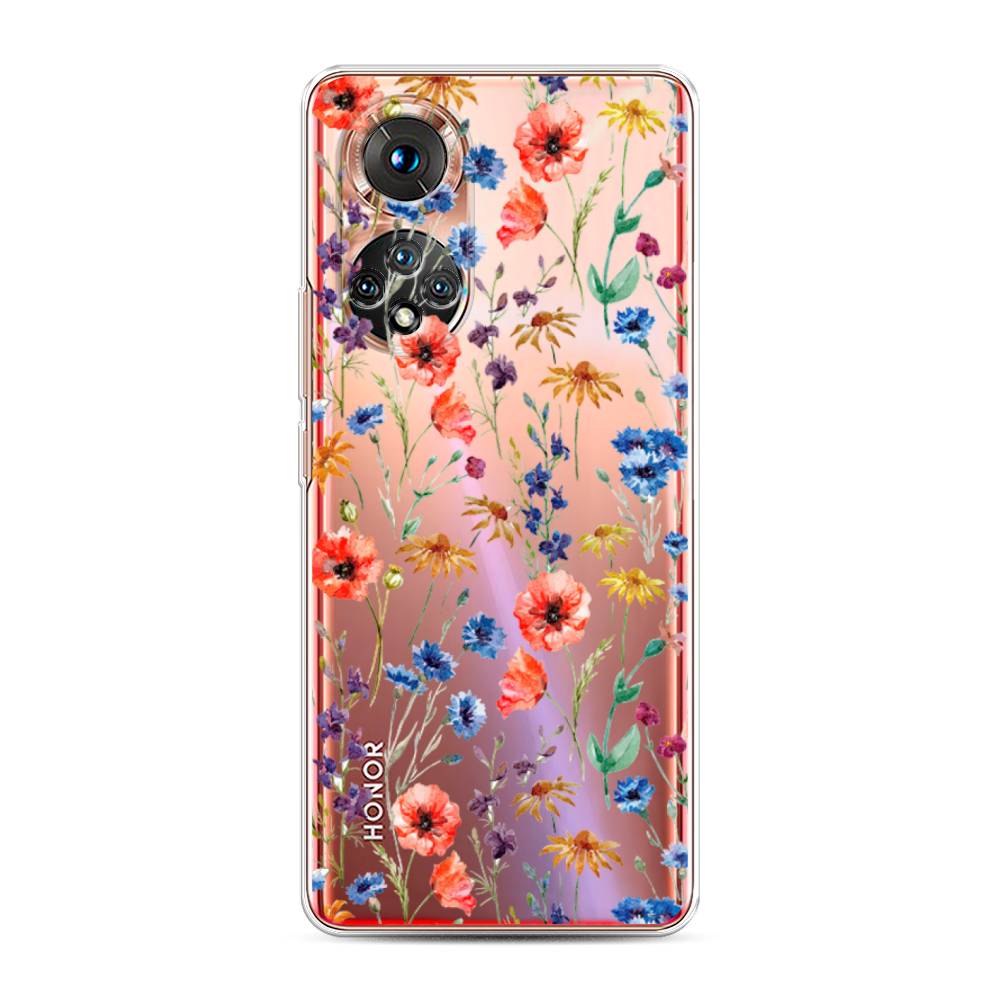 фото Чехол awog "маки и васильки фон" для honor 50