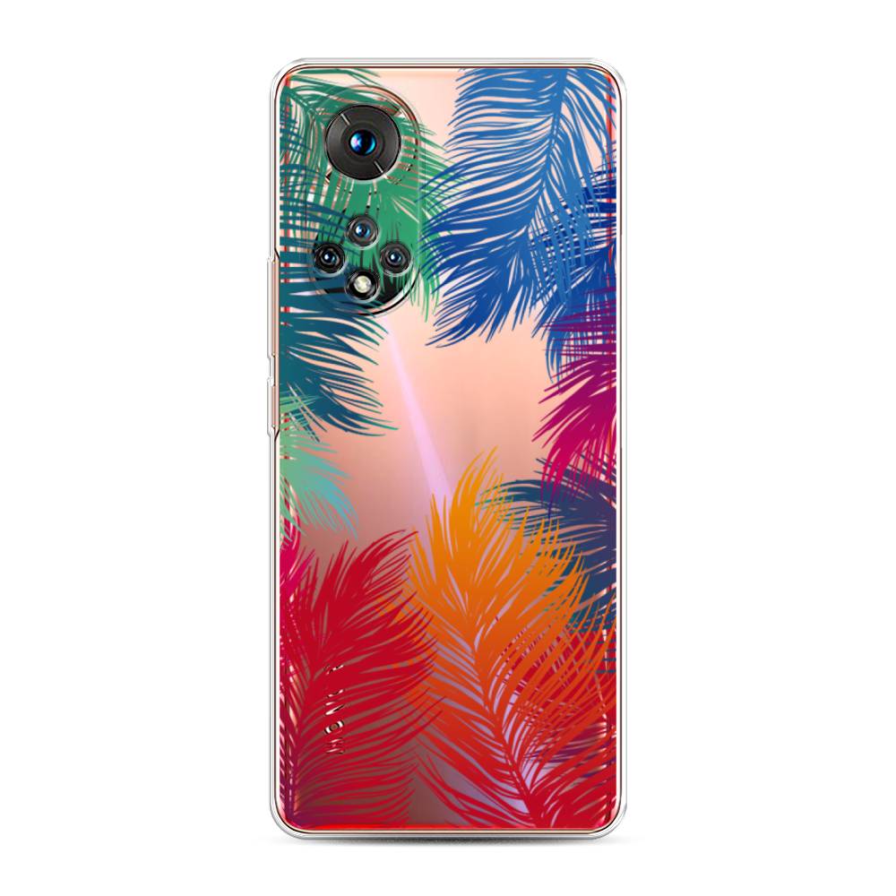 фото Чехол awog "рамка из перьев" для honor 50