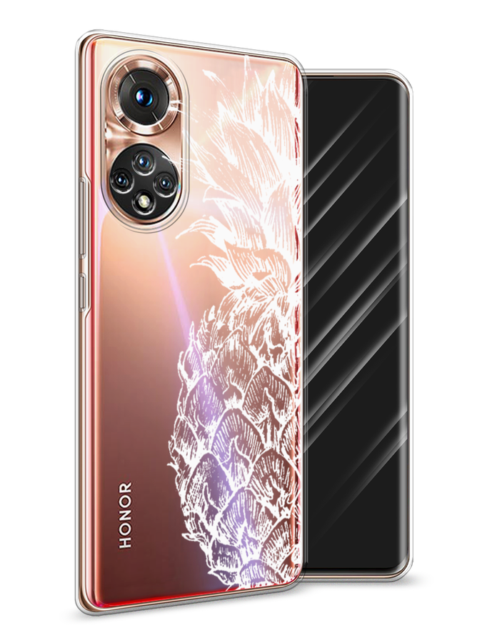 

Чехол Awog на Honor 50 "Ананас графика белая", Белый, 6105450-10