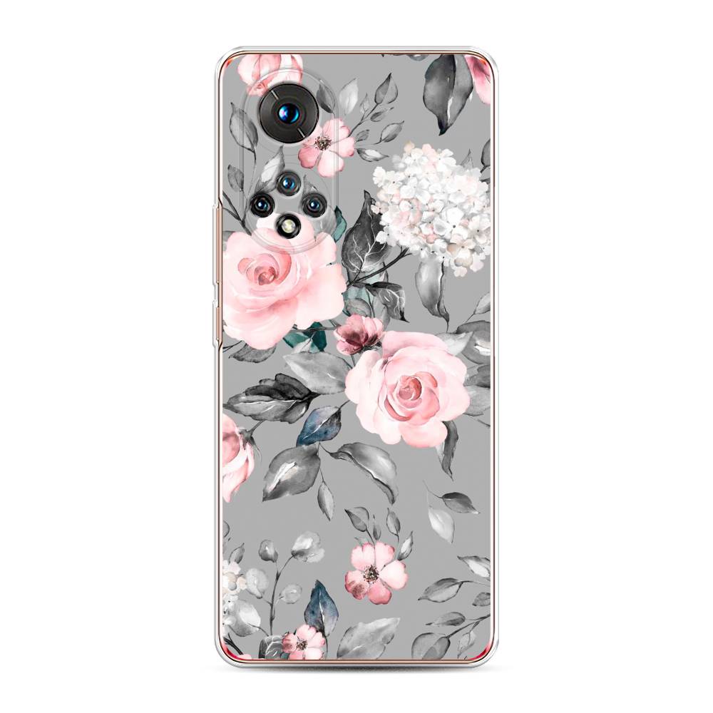 

Чехол Awog "Розы на сером" для Honor 50, 6105450-8