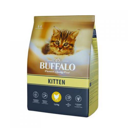 фото Сухой корм для котят mr.buffalo kitten с курицей, 1,8 кг