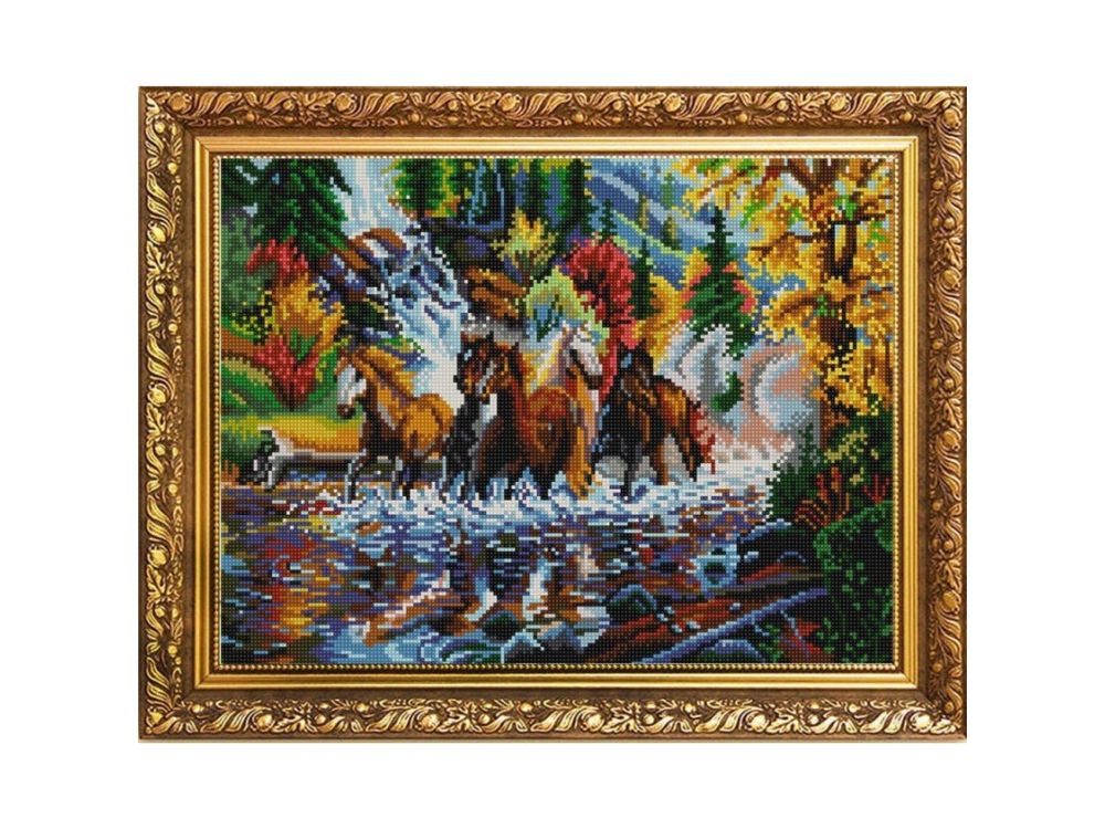 

Рисунок на ткани «Дикий табун»