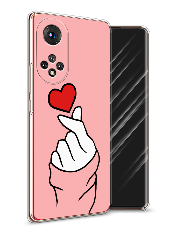 

Чехол Awog на Honor 50 "Милое сердечко", Белый;красный;черный, 6105450-7
