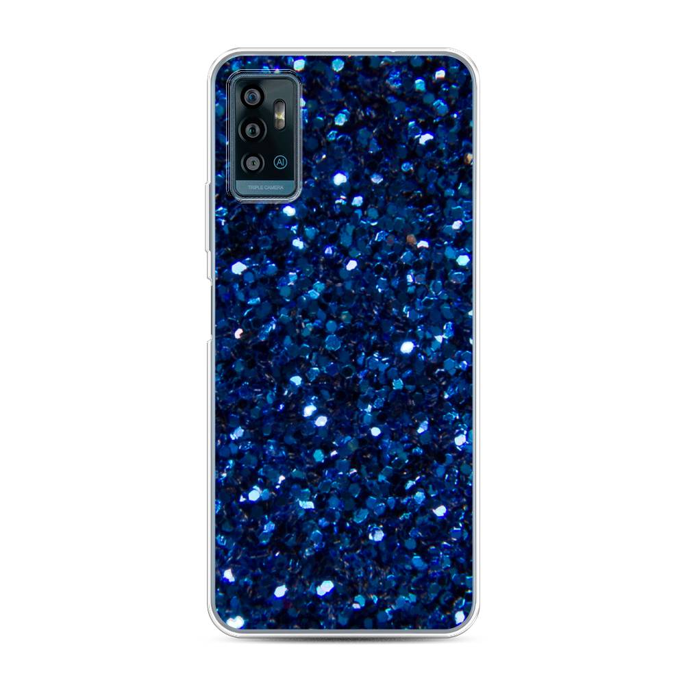 

Чехол Awog "Синие блестки рисунок" для ZTE Blade A71