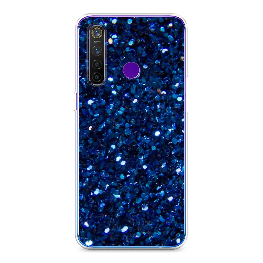 

Чехол Awog "Синие блестки рисунок" для Realme 5 Pro