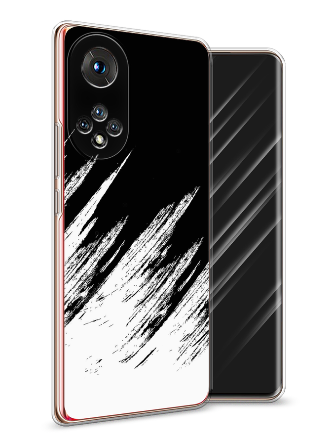 

Чехол Awog на Honor 50 "Черно белые брызги", Черный;белый;бежевый, 6105450-3