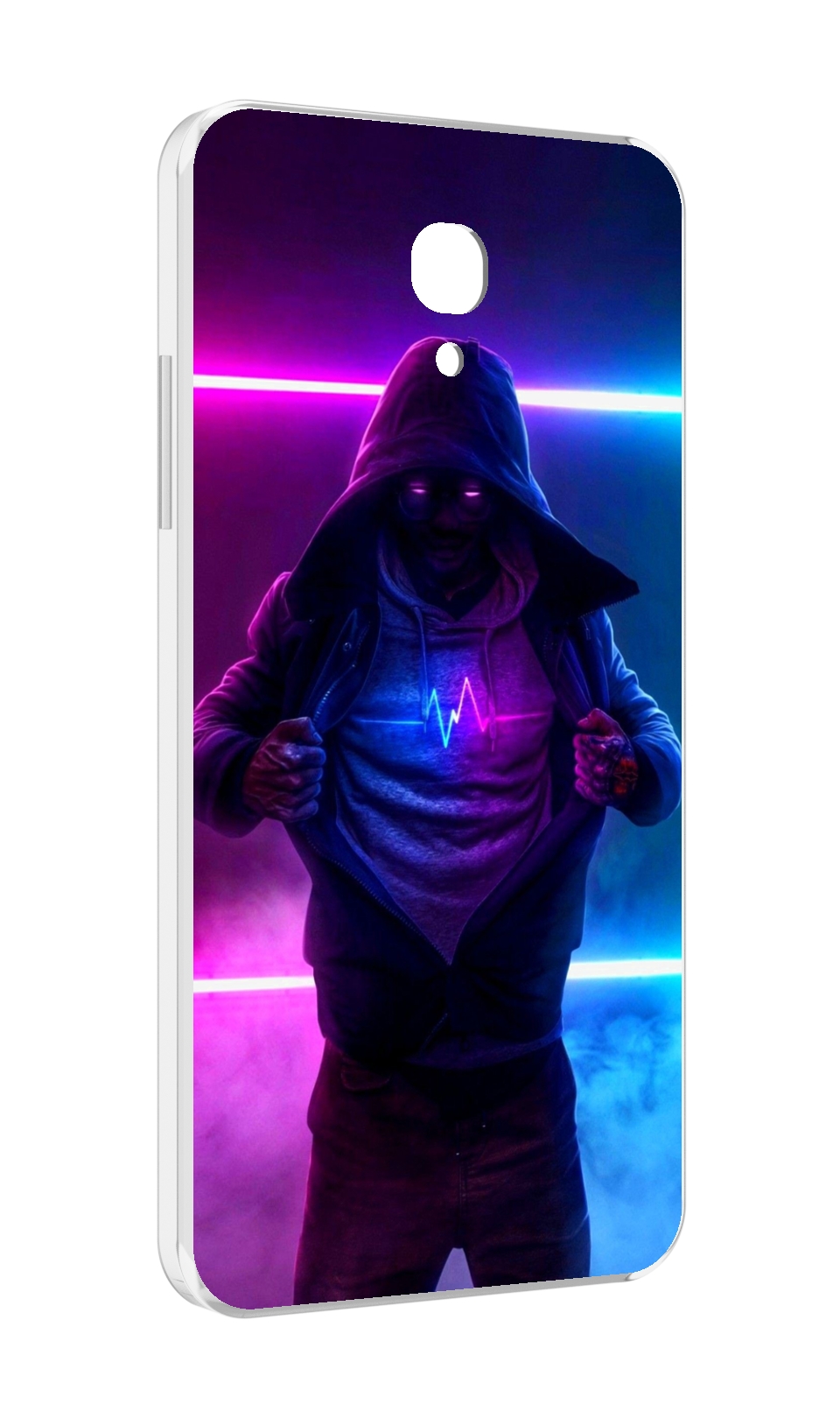 

Чехол MyPads парень в капюшоне неоновый для Lenovo Vibe P2 5.5 (P2a42), Прозрачный, Tocco