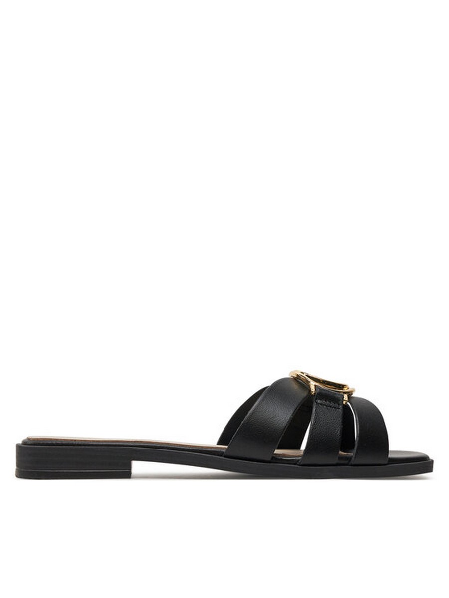 

Мюли женские Guess Symo FLJSYM LEA03 черные 36 EU, Черный, Symo FLJSYM LEA03