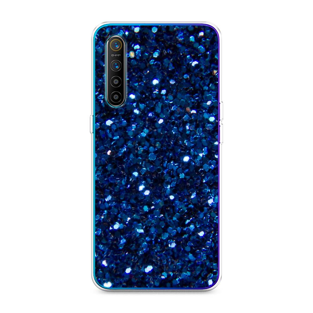 

Чехол Awog "Синие блестки рисунок" для Realme XT