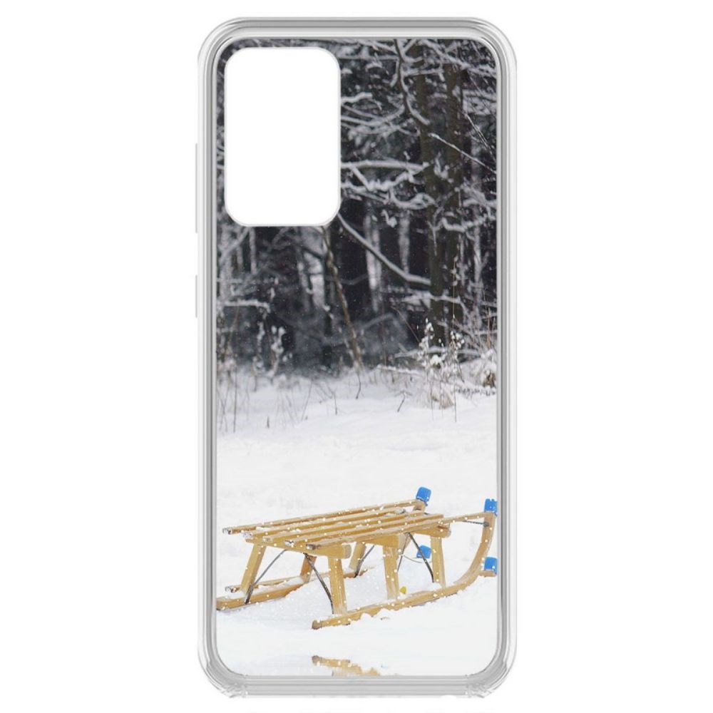 

Чехол-накладка Krutoff Clear Case Санки для Samsung Galaxy A52 (A525)