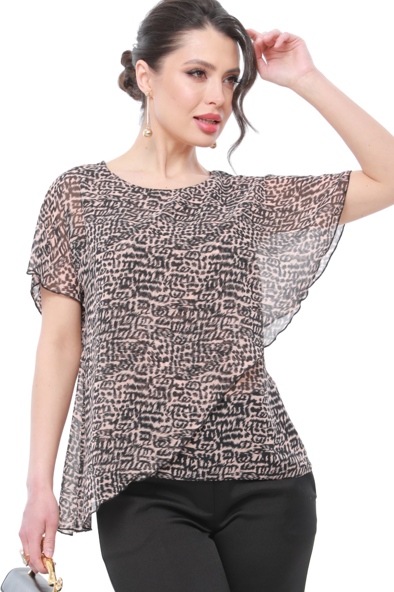 

Блуза женская DSTrend Мэнди розовая 48 RU, Розовый, Мэнди