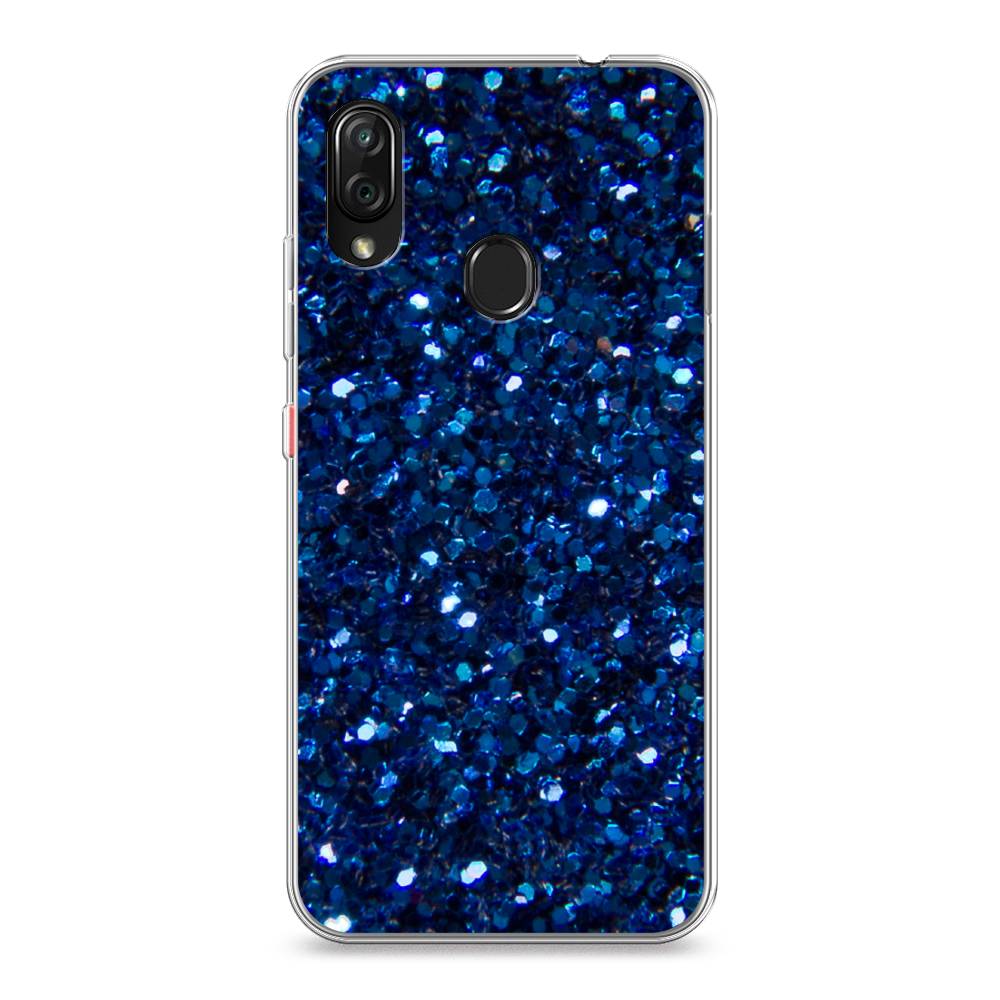 

Чехол Awog "Синие блестки рисунок" для ZTE Blade V10 Vita