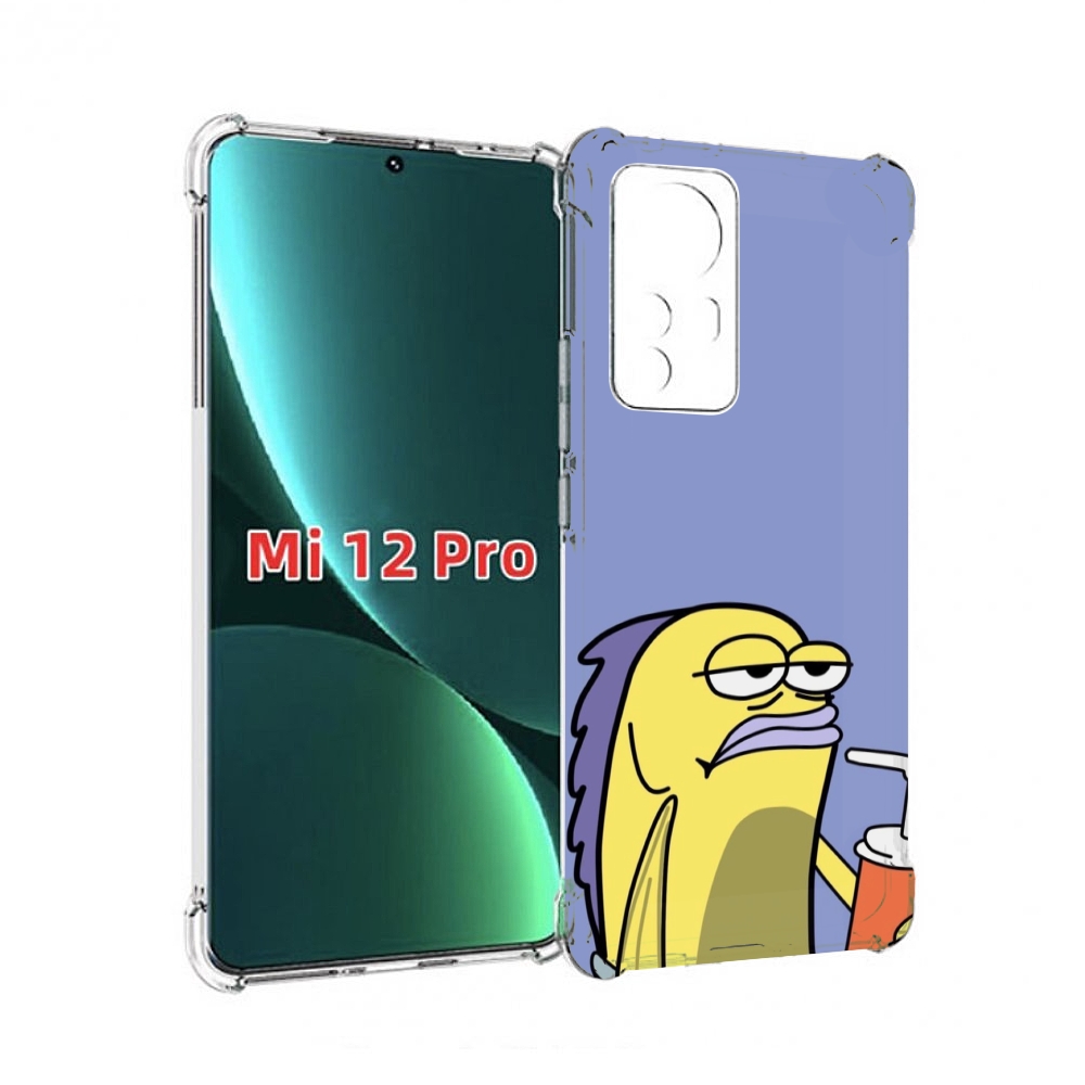 

Чехол MyPads грусная-рыба-из-спанч-боба для Xiaomi 12S Pro, Прозрачный, Tocco