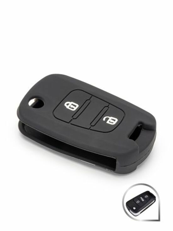

Чехол SLK силиконовый для ключа 1094 KIA K2, K5, Черный