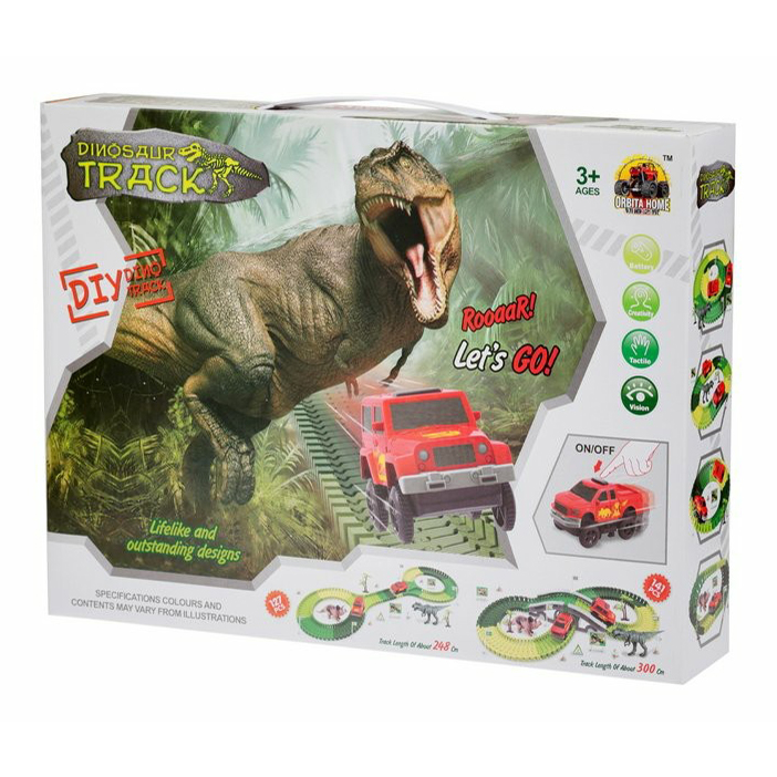 

Автотрек Dinosaur Track, Зеленый;красный
