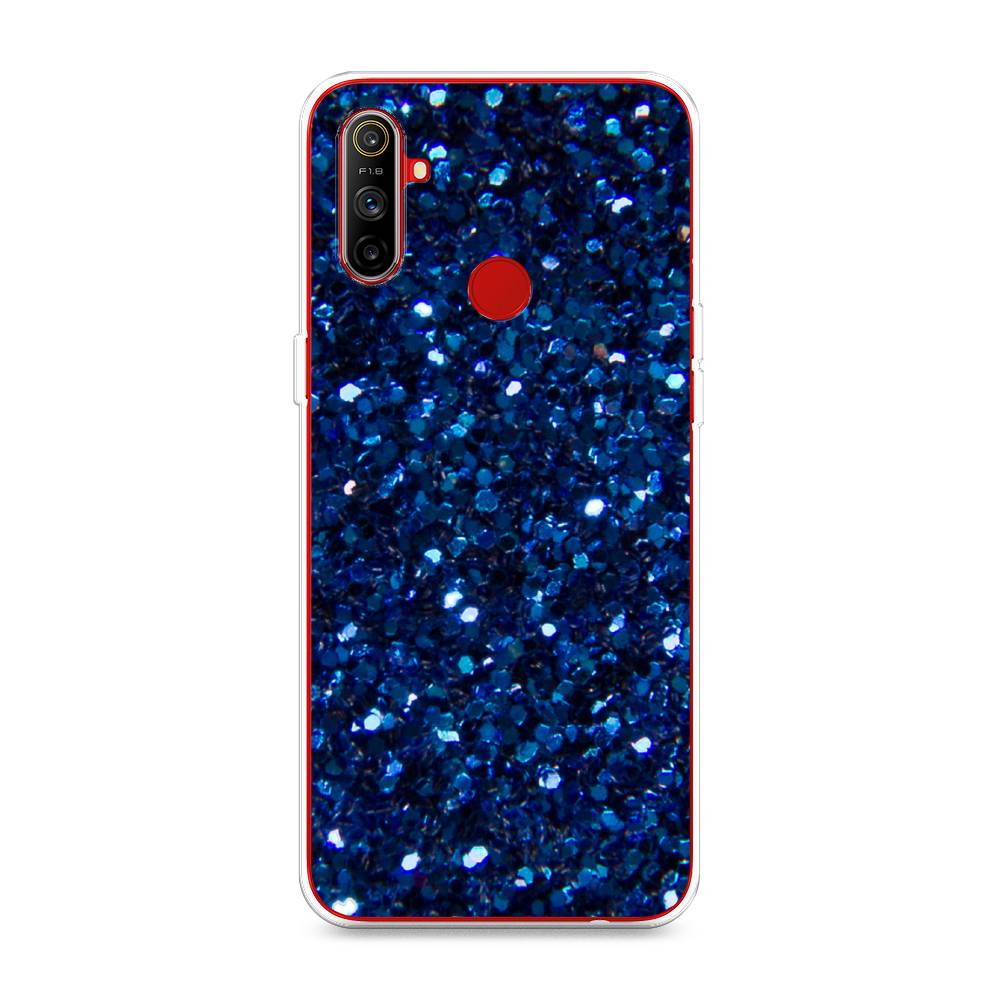 

Чехол Awog "Синие блестки рисунок" для Realme C3