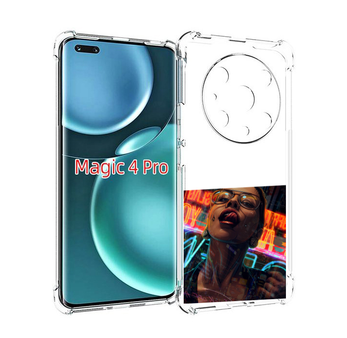 Чехол MyPads пирсинги-в-щеках для Honor Magic4 Pro