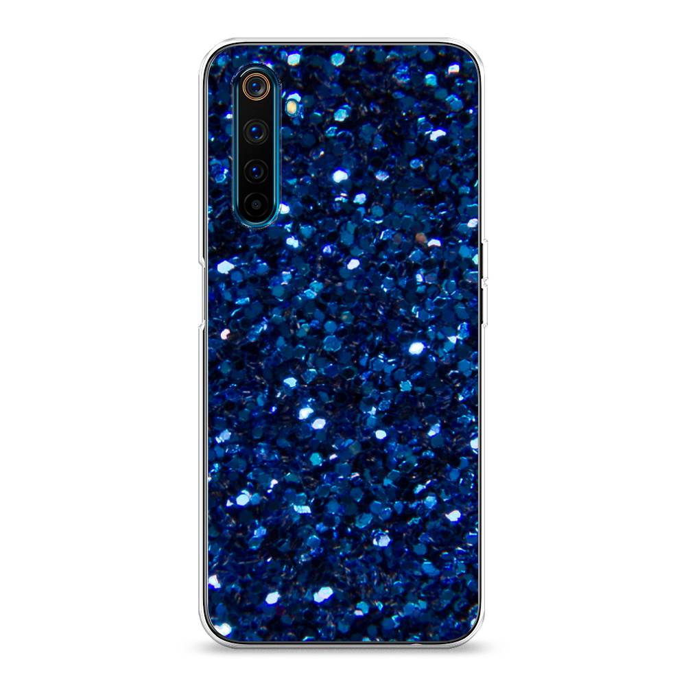 

Чехол Awog "Синие блестки рисунок" для Realme 6 Pro