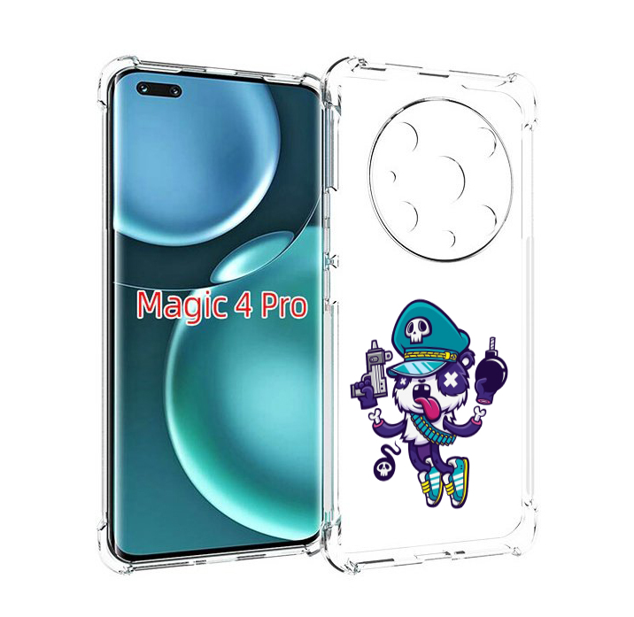 

Чехол MyPads персонаж с пистолетом и бомбочкой для Honor Magic4 Pro, Прозрачный, Tocco
