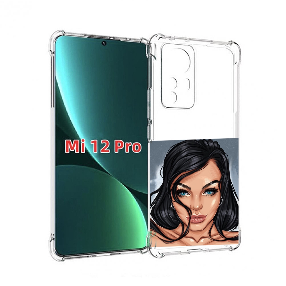 

Чехол MyPads голубые-глаза-у-брюнетки женский для Xiaomi 12S Pro, Прозрачный, Tocco