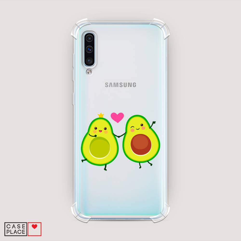 фото Противоударный силиконовый чехол "авокадо любят" на samsung galaxy a50 awog