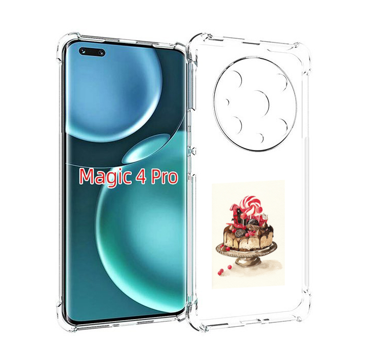 

Чехол MyPads вкусный торт для Honor Magic4 Pro, Прозрачный, Tocco