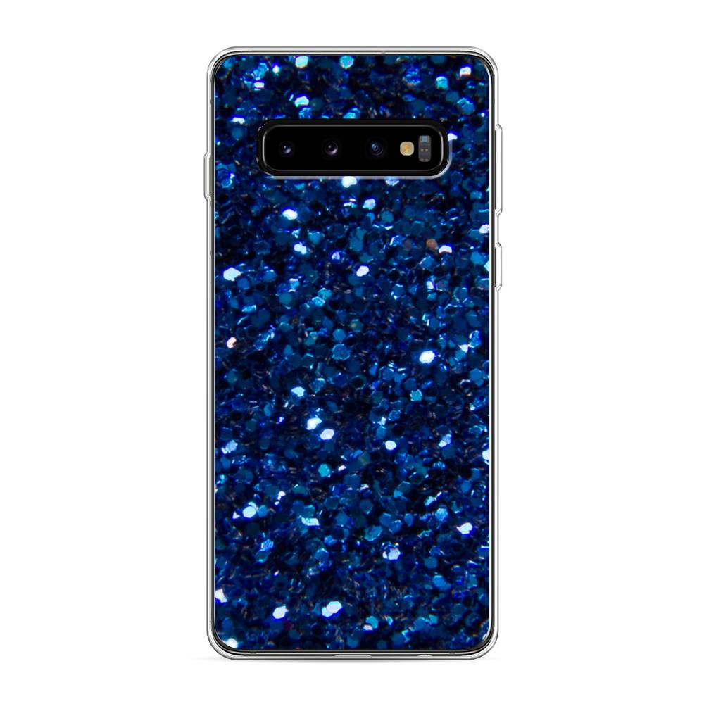 

Чехол Awog "Синие блестки рисунок" для Samsung Galaxy S10
