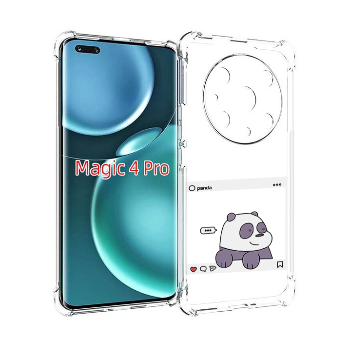 

Чехол MyPads пандочка-фотка для Honor Magic4 Pro, Прозрачный, Tocco