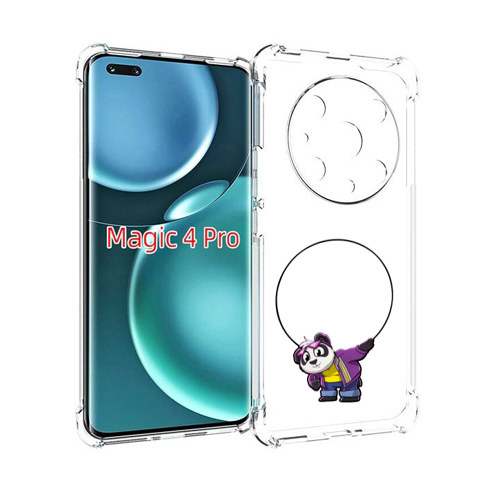 

Чехол MyPads панда-с-обручем для Honor Magic4 Pro, Прозрачный, Tocco