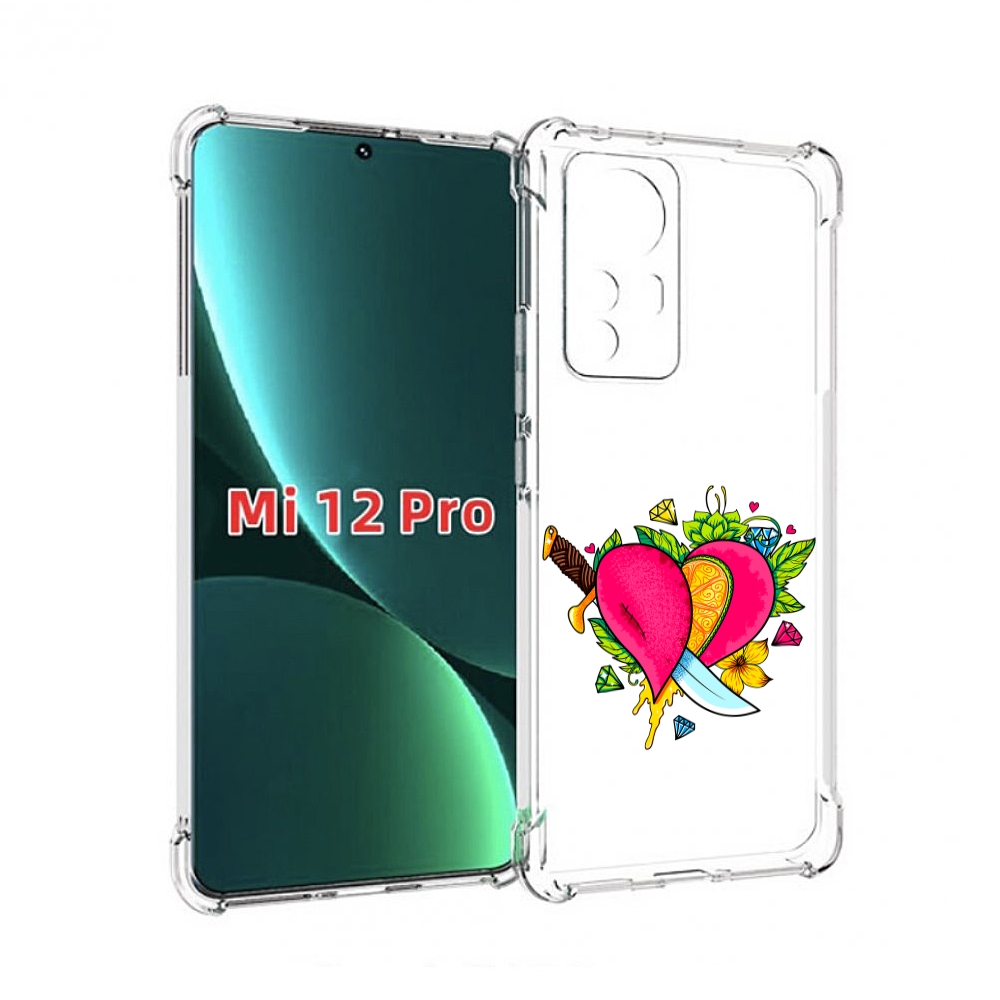 

Чехол MyPads Фруктовое сердце для Xiaomi 12S Pro, Прозрачный, Tocco