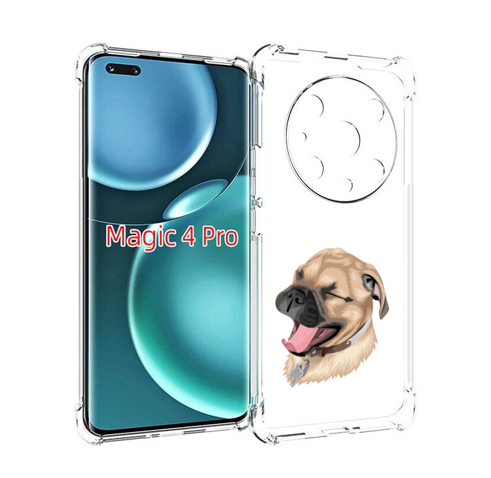

Чехол MyPads очень-довольная-собака для Honor Magic4 Pro, Прозрачный, Tocco